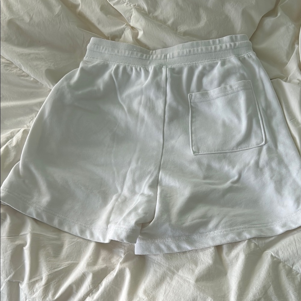 Old Navy White Athletic Shorts with Elastic Waistband - Picture 2 of 4